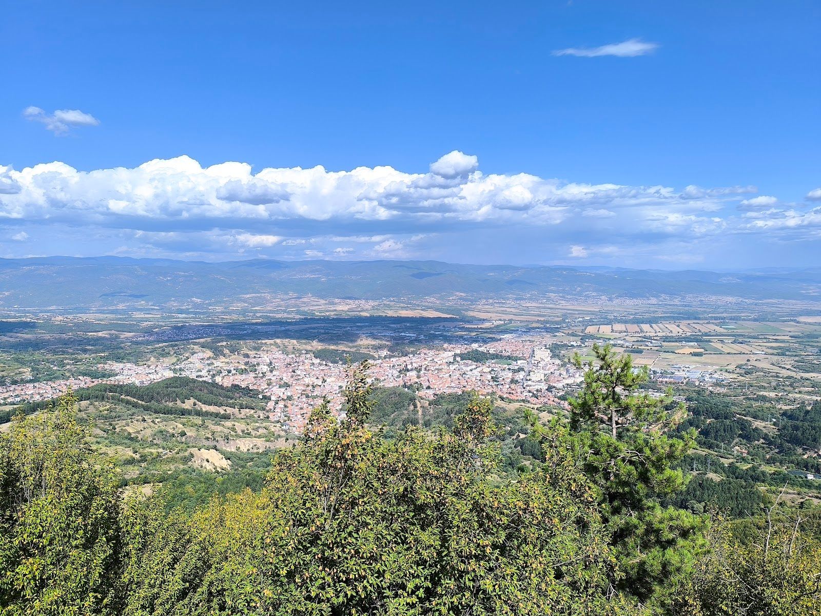 Panoramic bench viewpoint near Delchevo