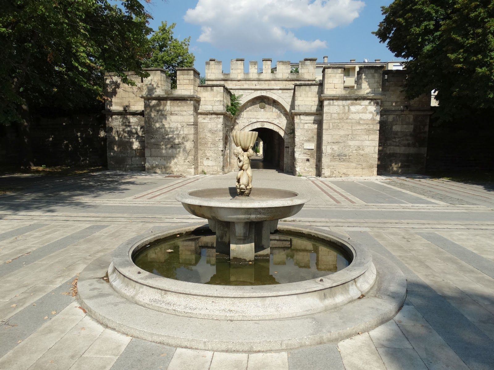 "Boy with a Fish" Drinking Fountain