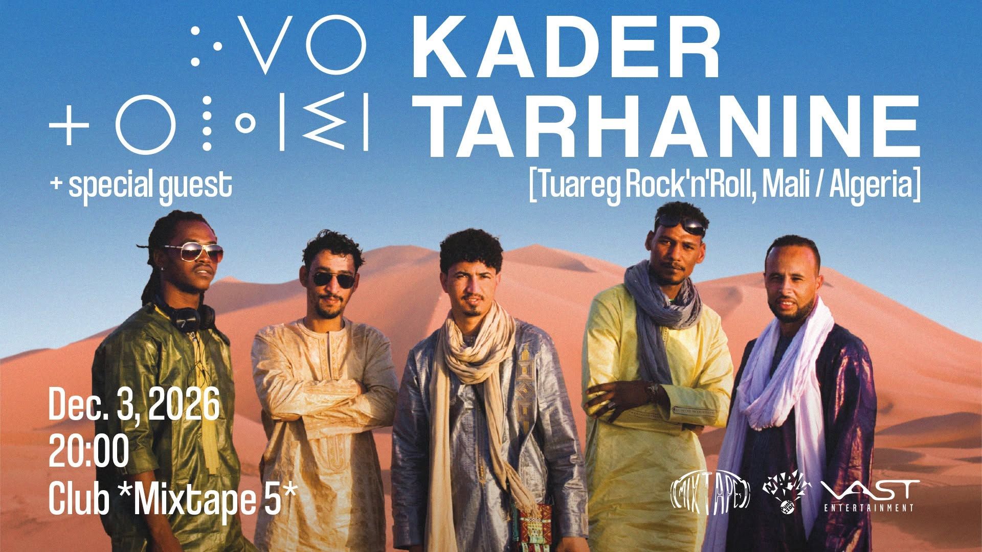 KADER TARHANINE [Tuareg Rock'n'Roll, ML/DZ] :: Live @ *Mixtape 5* :: 03.12.2026